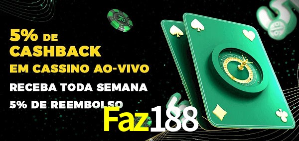 Promoções do cassino ao Vivo Faz188
